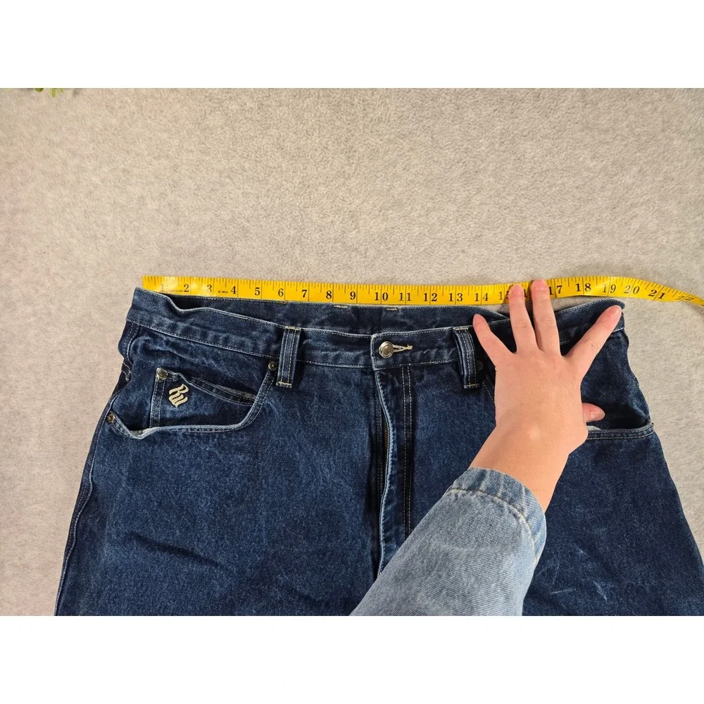 Rocawear Vintage Baggy Y2K Denim Jeans Men's Size 40x32 Logo Wide Leg Grunge